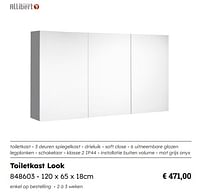 Toiletkast look-Allibert