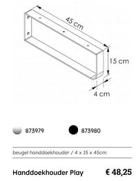 Handdoekhouder play-Allibert