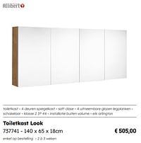 Toiletkast look-Allibert