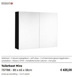 Toiletkast mira