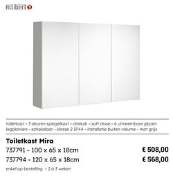 Toiletkast mira