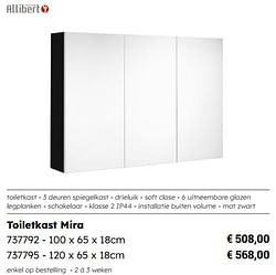 Toiletkast mira