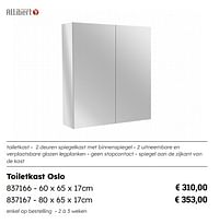 Toiletkast oslo-Allibert