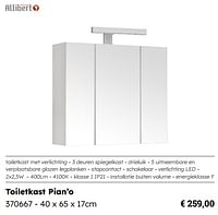 Toiletkast pian’o-Allibert