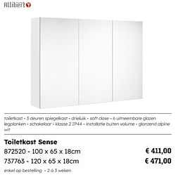 Toiletkast sense