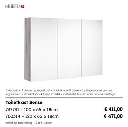 Toiletkast sense