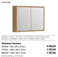 Toiletkast sorento-Allibert