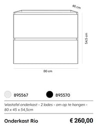 Onderkast rio-Sanimar