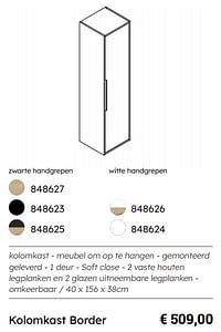 Kolomkast border-Huismerk - Multi Bazar