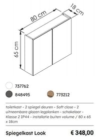 Spiegelkast look-Huismerk - Multi Bazar