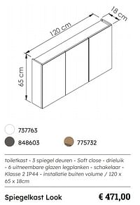 Spiegelkast look-Huismerk - Multi Bazar