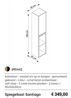 Spiegelkast santiago