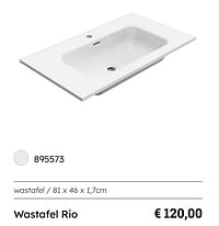 Wastafel rio-Sanimar