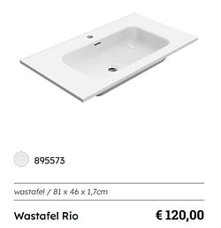 Wastafel rio