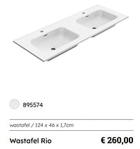 Wastafel rio-Sanimar