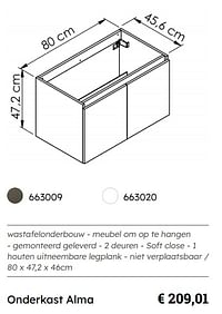 Onderkast alma-Huismerk - Multi Bazar