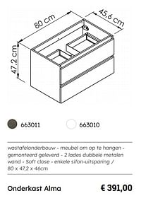 Onderkast alma-Huismerk - Multi Bazar