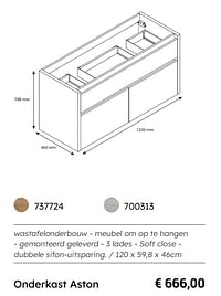 Onderkast aston-Huismerk - Multi Bazar