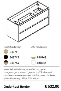 Onderkast border-Huismerk - Multi Bazar