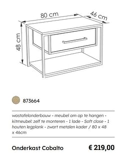 Onderkast cobalto