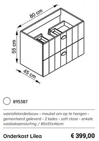 Onderkast lilea-Huismerk - Multi Bazar