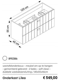 Onderkast lilea-Huismerk - Multi Bazar