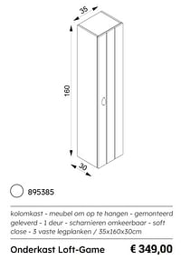 Onderkast loft-game-Huismerk - Multi Bazar