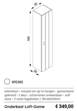 Onderkast loft-game