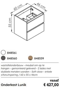 Onderkast lunik-Huismerk - Multi Bazar