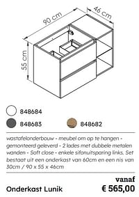 Onderkast lunik-Huismerk - Multi Bazar