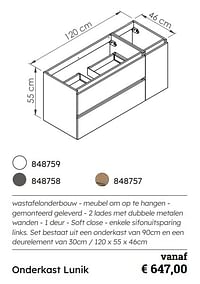 Onderkast lunik-Huismerk - Multi Bazar