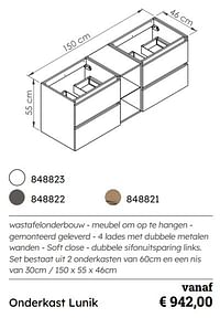 Onderkast lunik-Huismerk - Multi Bazar