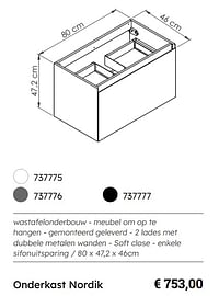 Onderkast nordik-Huismerk - Multi Bazar