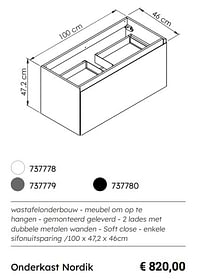 Onderkast nordik-Huismerk - Multi Bazar