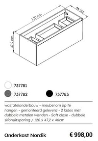 Onderkast nordik-Huismerk - Multi Bazar