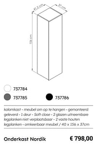 Onderkast nordik-Huismerk - Multi Bazar