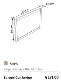 Spiegel cambridge-Huismerk - Multi Bazar
