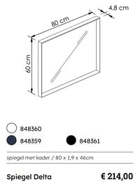 Spiegel delta-Huismerk - Multi Bazar