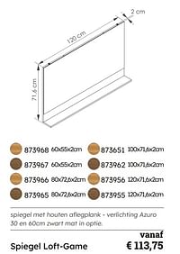 Spiegel loft-game-Huismerk - Multi Bazar