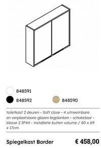 Spiegelkast border-Huismerk - Multi Bazar