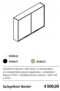 Spiegelkast border-Huismerk - Multi Bazar