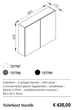 Toiletkast nordik