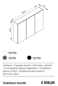 Toiletkast nordik-Huismerk - Multi Bazar