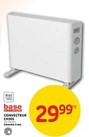 Promotions Baseline convecteur ch505 - Base Line - Valide de 04/09/2024 à 23/09/2024 chez Brico