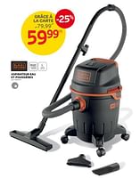 Promotions Black + decker aspirateur eau et poussières - Black & Descker - Valide de 04/09/2024 à 23/09/2024 chez Brico