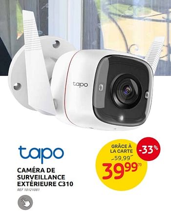 Promotions Tapo caméra de surveillance extérieure c310 - Tapo - Valide de 04/09/2024 à 23/09/2024 chez Brico