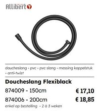 Doucheslang flexiblack-Allibert