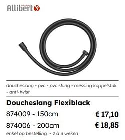 Doucheslang flexiblack