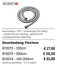 Doucheslang flexinox-Allibert