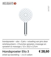 Handsproeier elio 3-Allibert